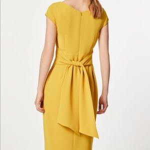 Hallhuber mustard yellow dress